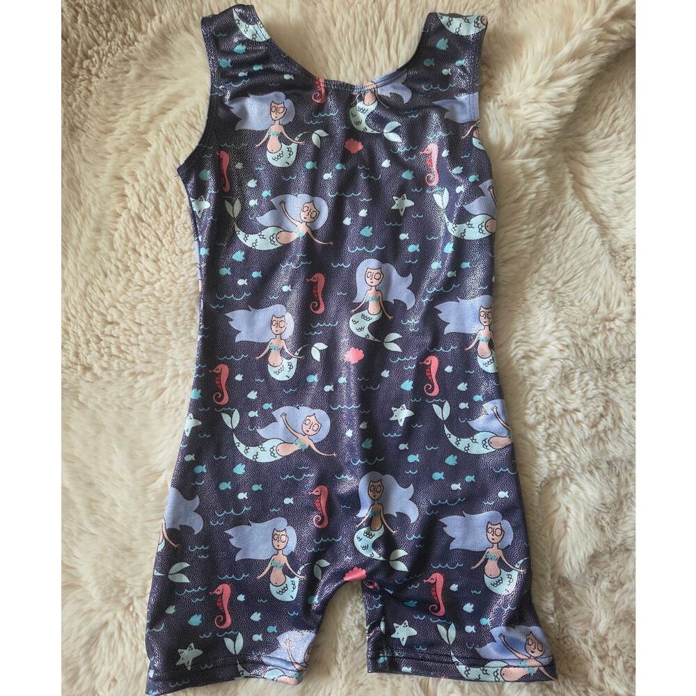 Mermaid Ocean theme Biketard Leotard Gymnastics Dance 130